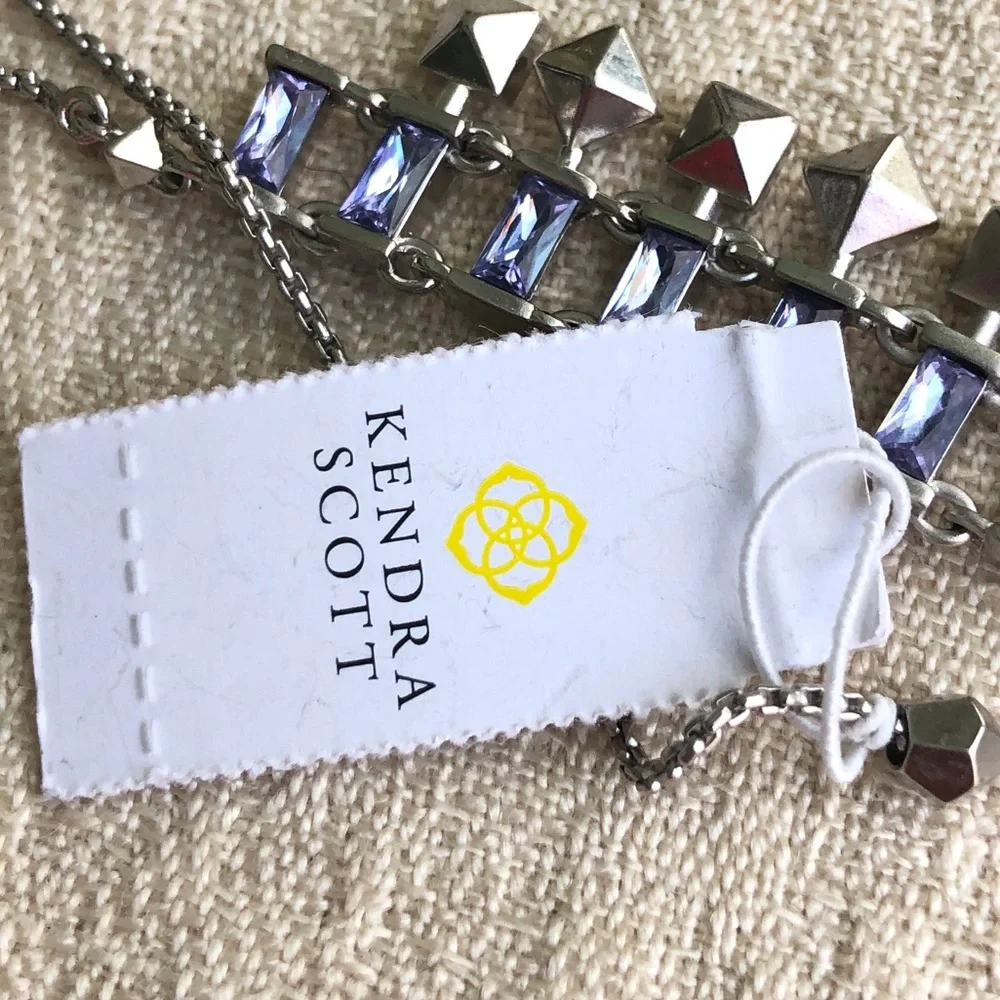 KENDRA SCOTT Oscar choker necklace silver